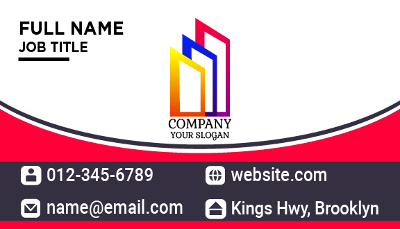 Trendy Interior Architect Business Card