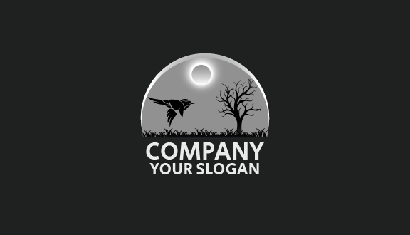 Twilight Black Bird Business Card
