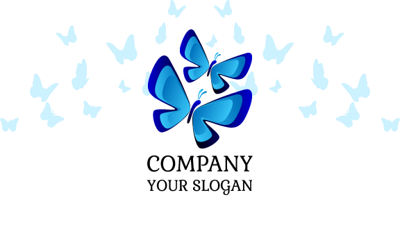 Twin Butterfly Business Card