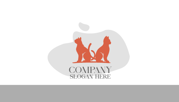 Twin Cuddly Cats Business Card