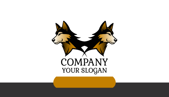 Twin Wolf Business Card