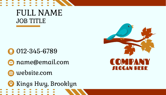 Twittering Bird Business Card