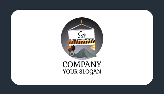 Under Construction Business Card