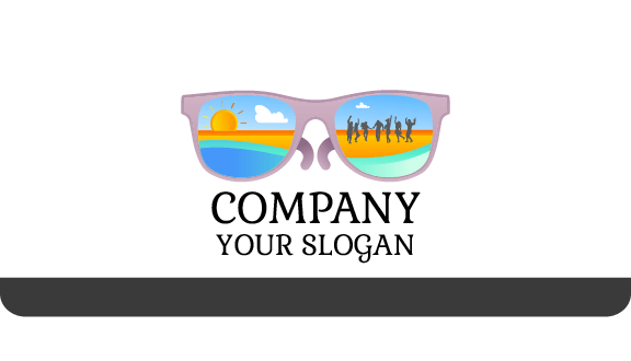 Vacation Glasses Business Card