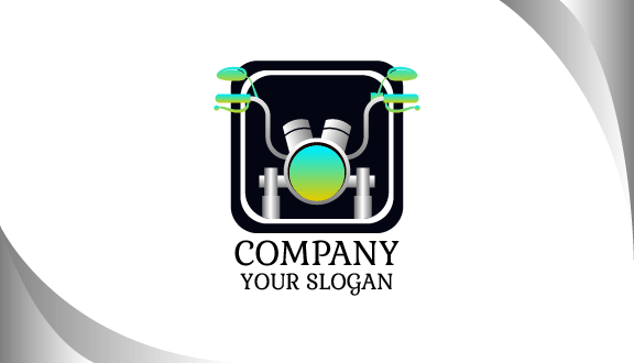 Vibrant Headlight Bike Business Card