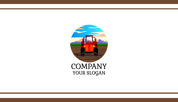 Vintage Agriculture Land Business Card