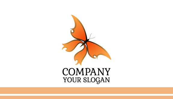 Watercolor Butterfly Business Card