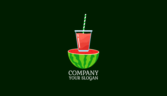 Watermelon Slice Juice Business Card