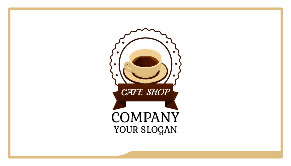 Wavy Frame Cafe Business Card