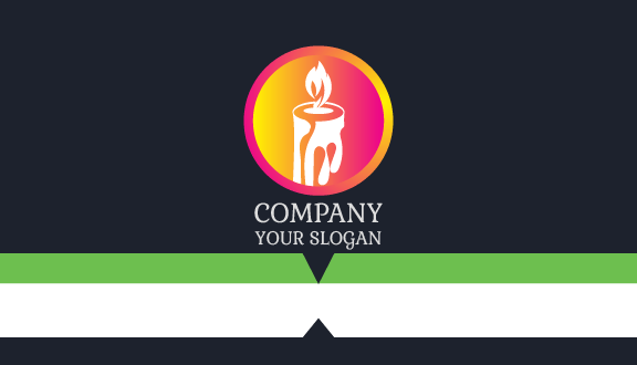 Waxy Drip Candle Business Card