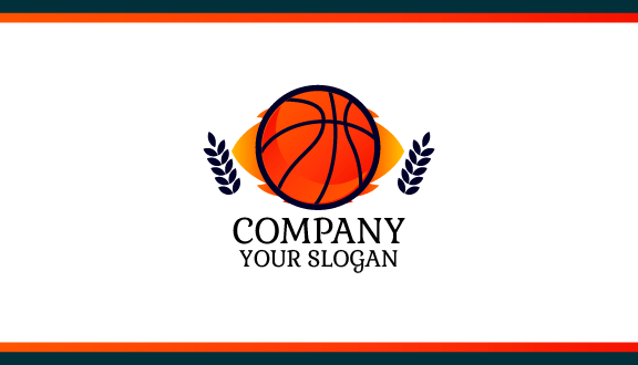 Wheat Stalk Basketball Business Card