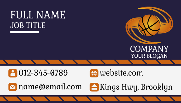 Whirlwind Basketball Business Card