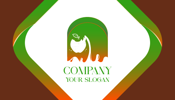 White Apple Juice Business Card