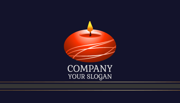 White Lines Candle Business Card