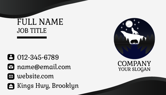 White Moon Business Card