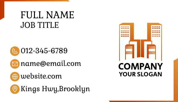 White Paint Building Architect Business Card