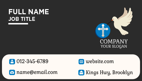 Red Heart Church Business Card