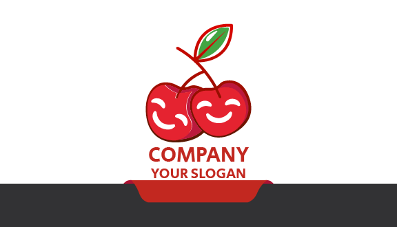 White Smile Cherry Business Card