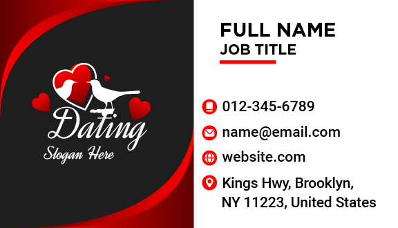 White Sparrow Dating Business Card