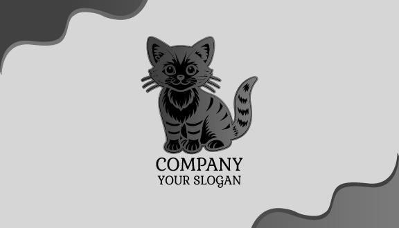 Wide Eyed Cat Business Card