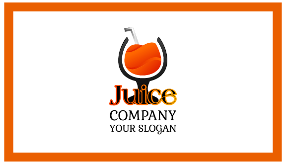 Wine Glass Juice Business Card