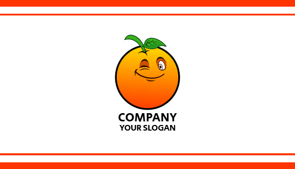 Winking Orange Business Card