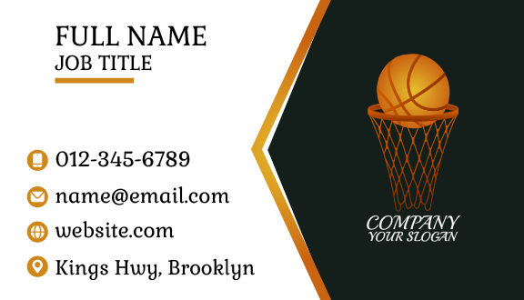Winning Score Basketball Business Card