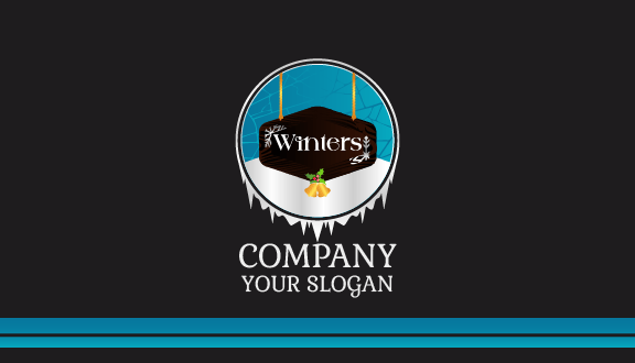 Winter Board Business Card