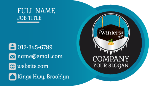 Winter Board Business Card