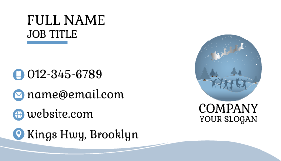 Winter Trip Business Card