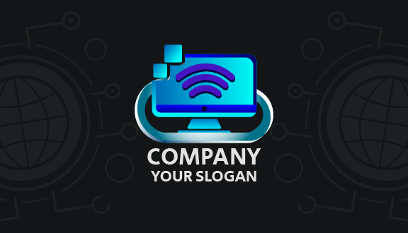 Wireless Telecom Computer Business Card