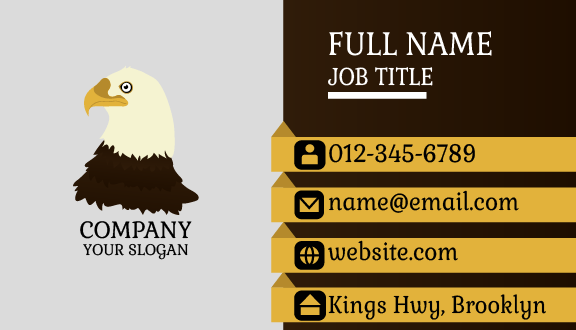 Yellow Beak Bird Business Card