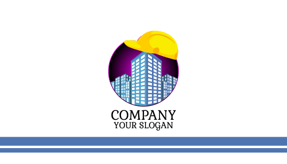 Yellow Construction Cap Business Card