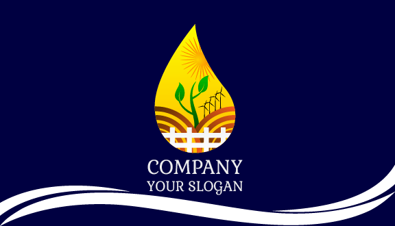 Yellow Drop Agriculture Business Card