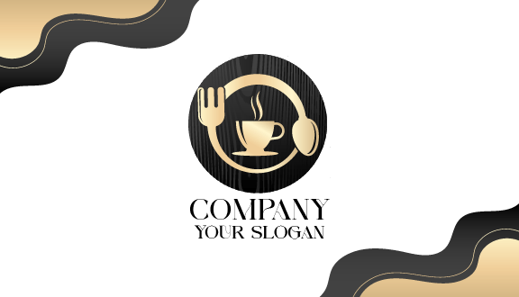 Yummy Coffee Cup Cafe Business Card