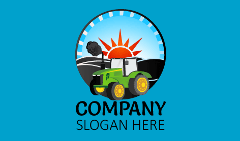 Black Agriculture Fields Logo