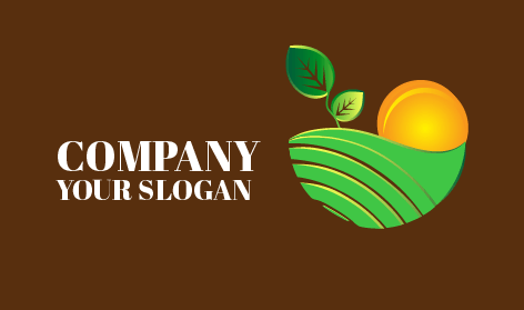 Lush Agriculture Farm Field Logo