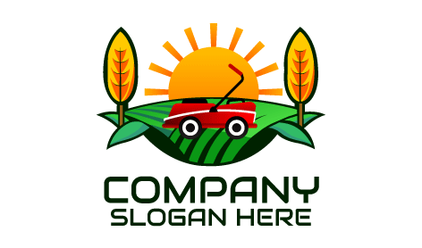 Neat Agriculture Mowing Logo