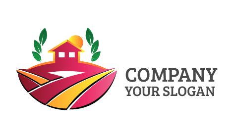 Pink Farmhouse Agriculture Logo