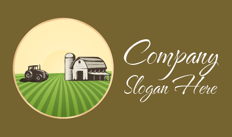 Leaf Motif Agriculture Logo