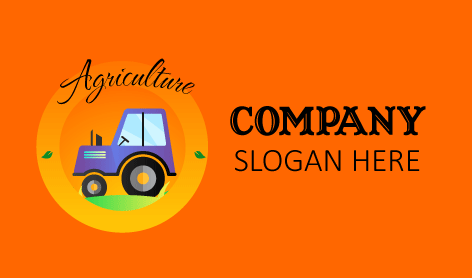 Purple Agriculture Harvester Logo