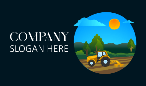 Soil Leveling Agriculture Logo