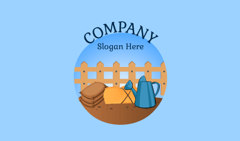 Watering Can Agriculture Logo