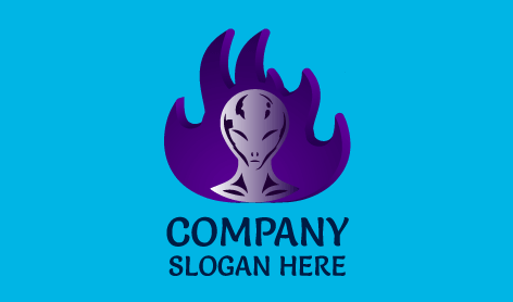Flamy Skeletal Alienware Logo