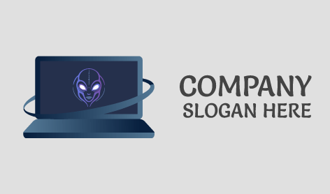 Futuristic Alienware Mascot Logo