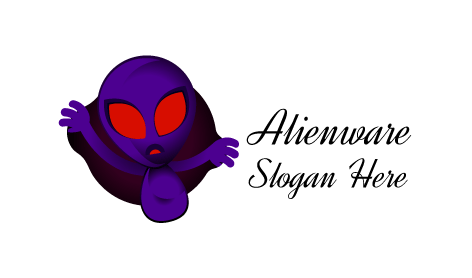 Purple Alienware Startlement Logo