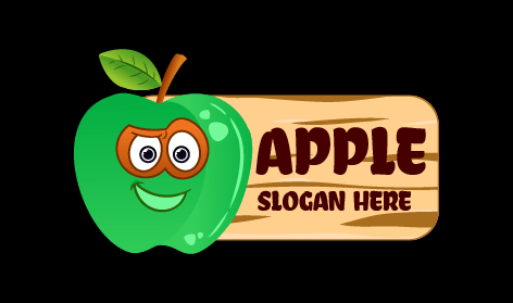 Blinked Eye Apple Logo