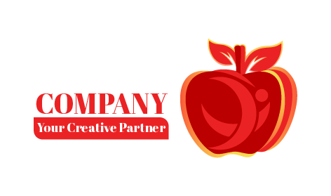 Crimson Leaves Apple Logo