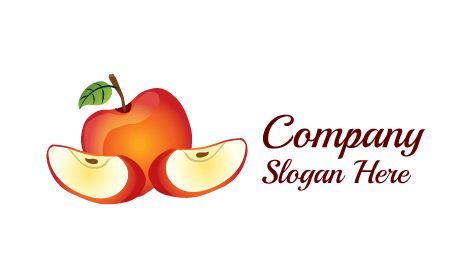 Glossy Purple Apple Logo