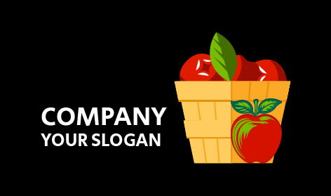 Fruit Basket Apple Logo